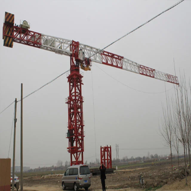 China Concrete Machinery 50m 6 Ton Equipment Mobile Electric Flat-Top Construction Machines Tower Crane