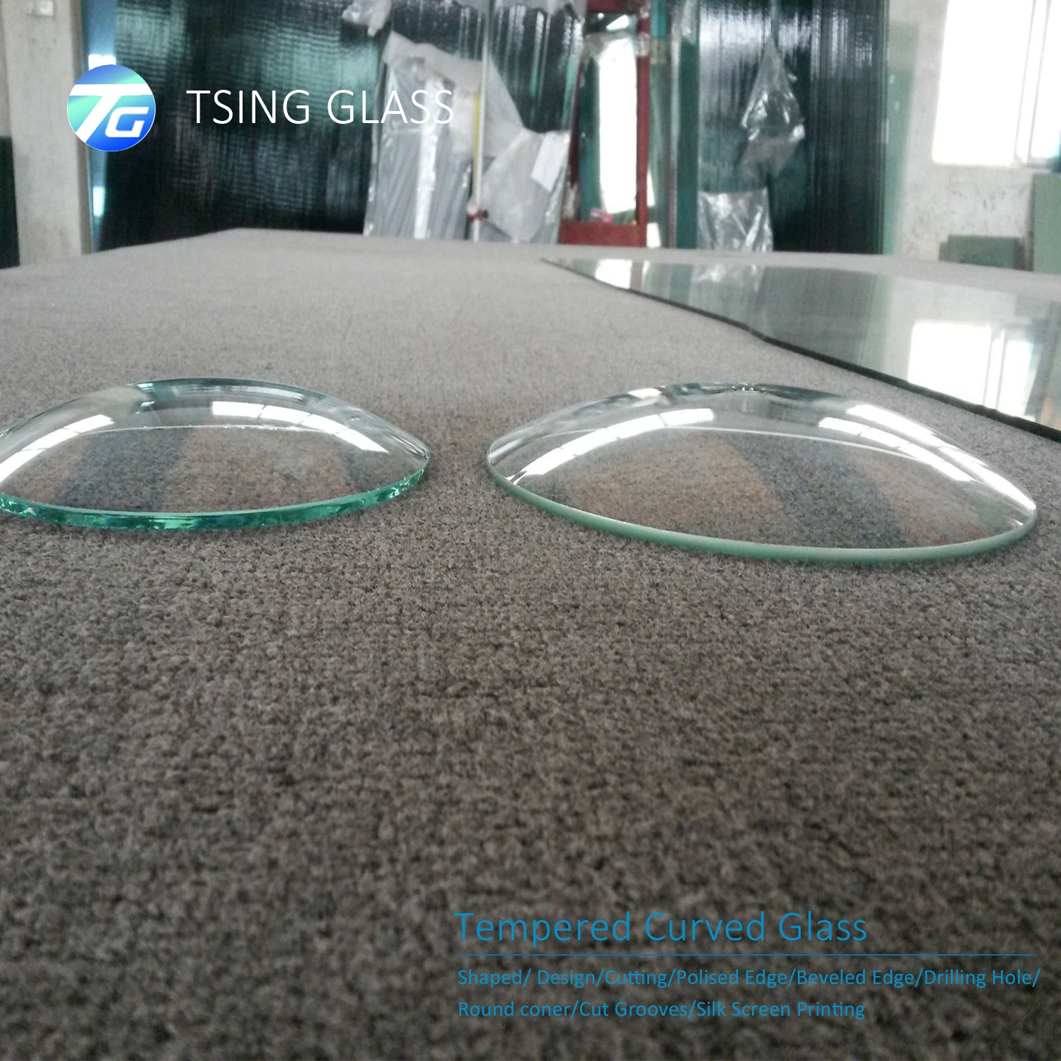 3-19mm Tempered/Toughened/Laminated/Annealed/Hot Bent/Bending Single Curved Multi-Curved Stair Handrail Float Glass Price for Coffee/Table/Sunroom/Greenhouse