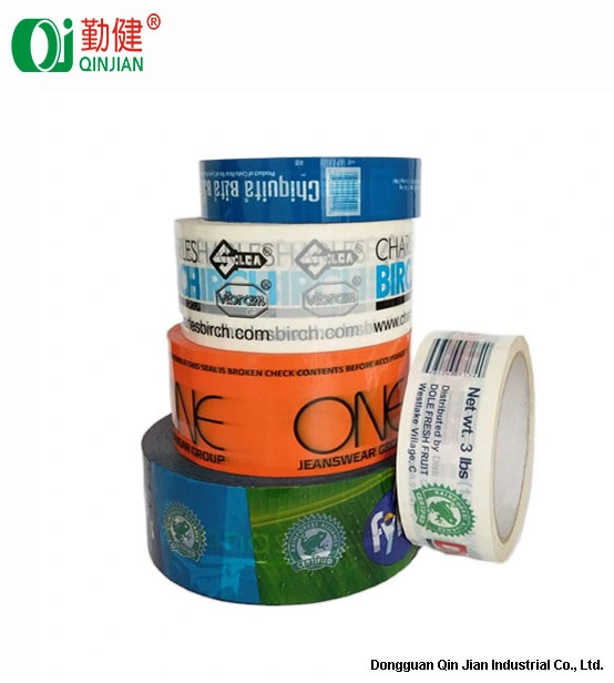 Qinjian Custom OPP BOPP Acrylic Adhesive Tape with Logo Color Printed Packing