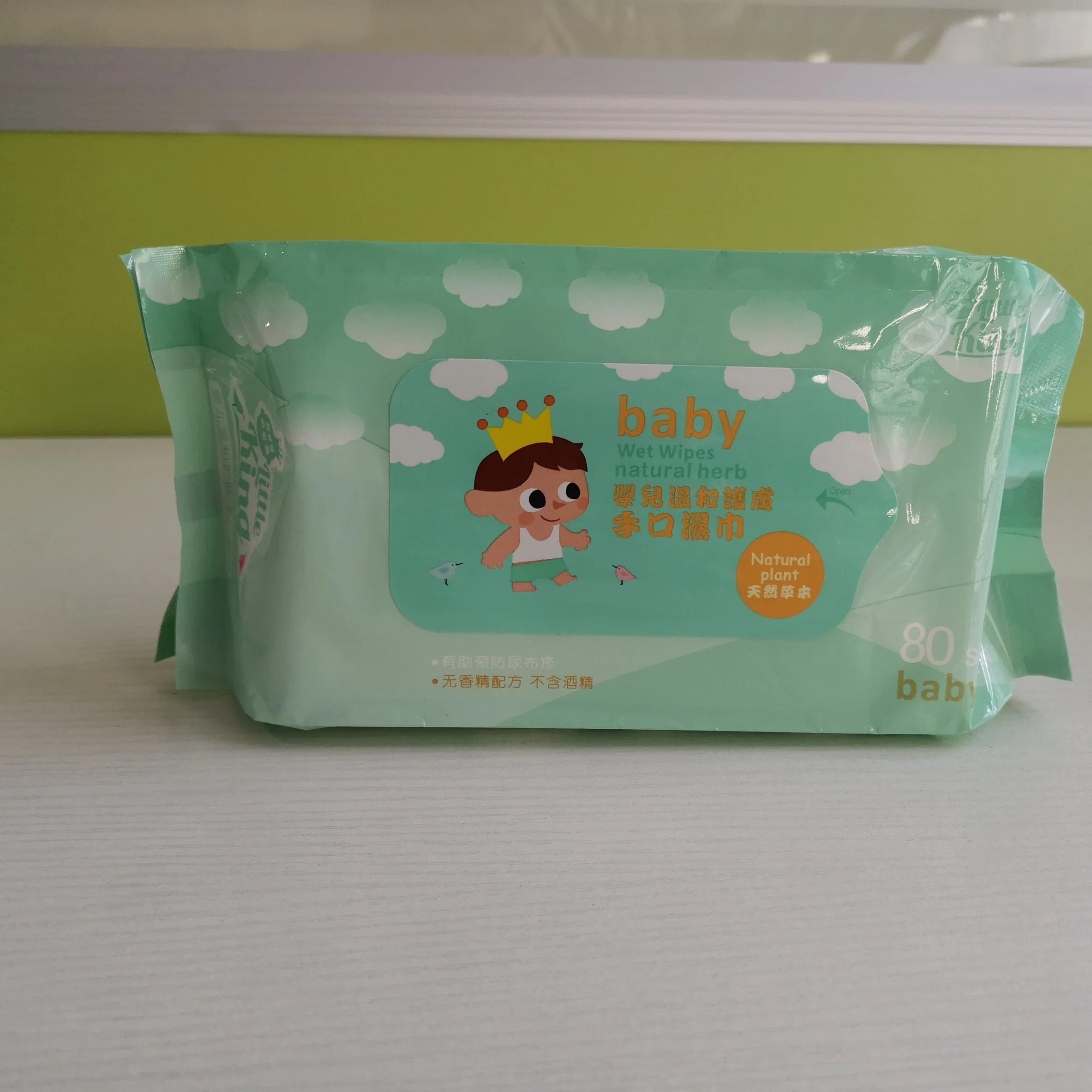 Natural Non-Woven Antiseptic Soft Healthy Baby Wipes