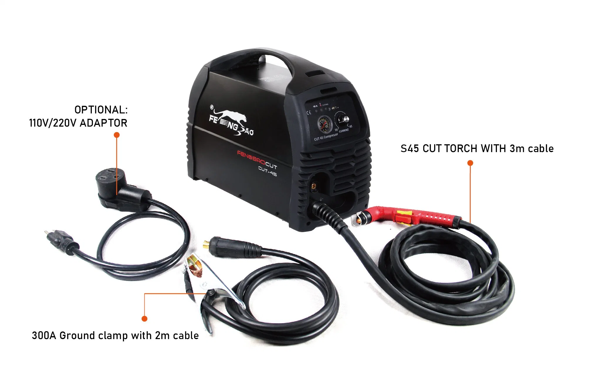 40 AMP Portable Inverter Air Plasma Cutter for 10mm Plate Stainless Steel Cutting