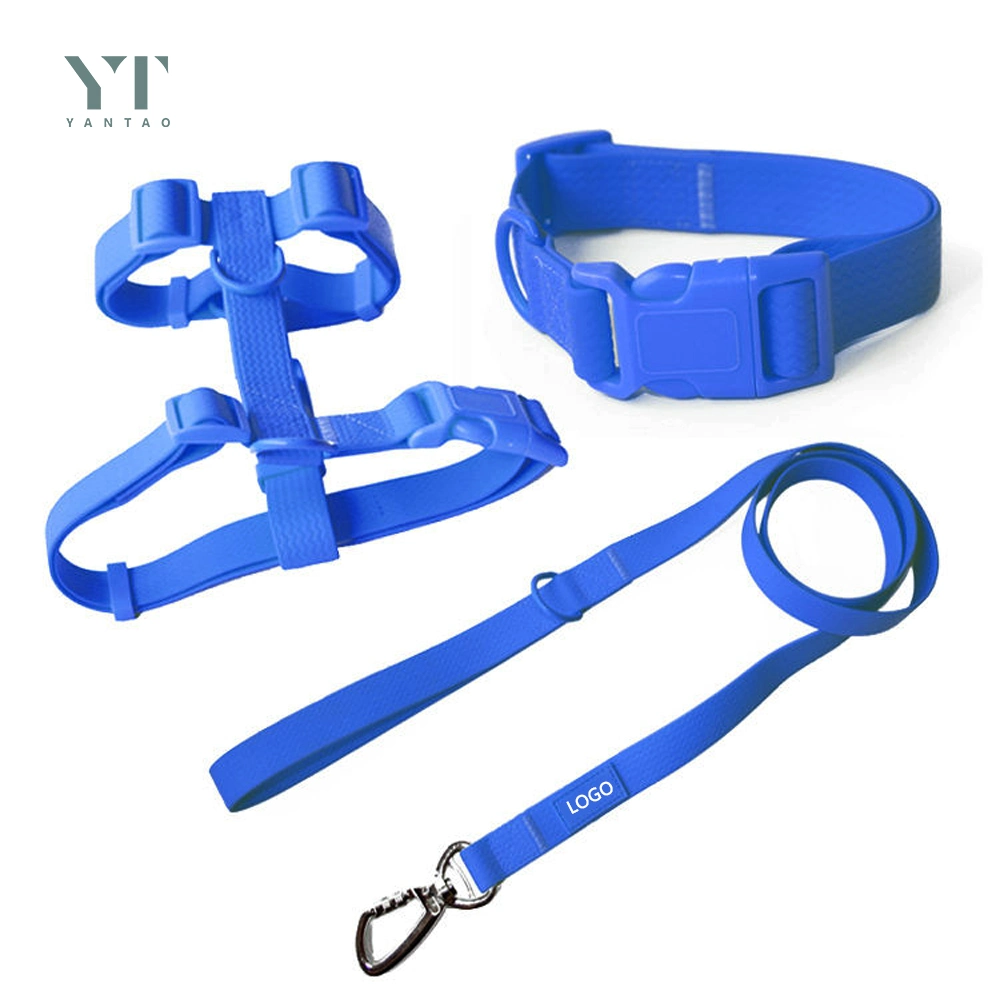 Wholesale/Supplier Pet Supplies Dog Harness Set Custom Design Strap Waterproof Soft PVC Rubber Dog Pet Harness