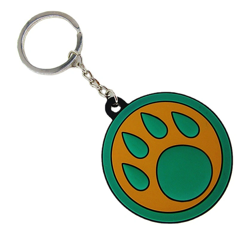 Custom 2D/3D Soft PVC Make Rubber Key Chain with Your Logo Mock-up