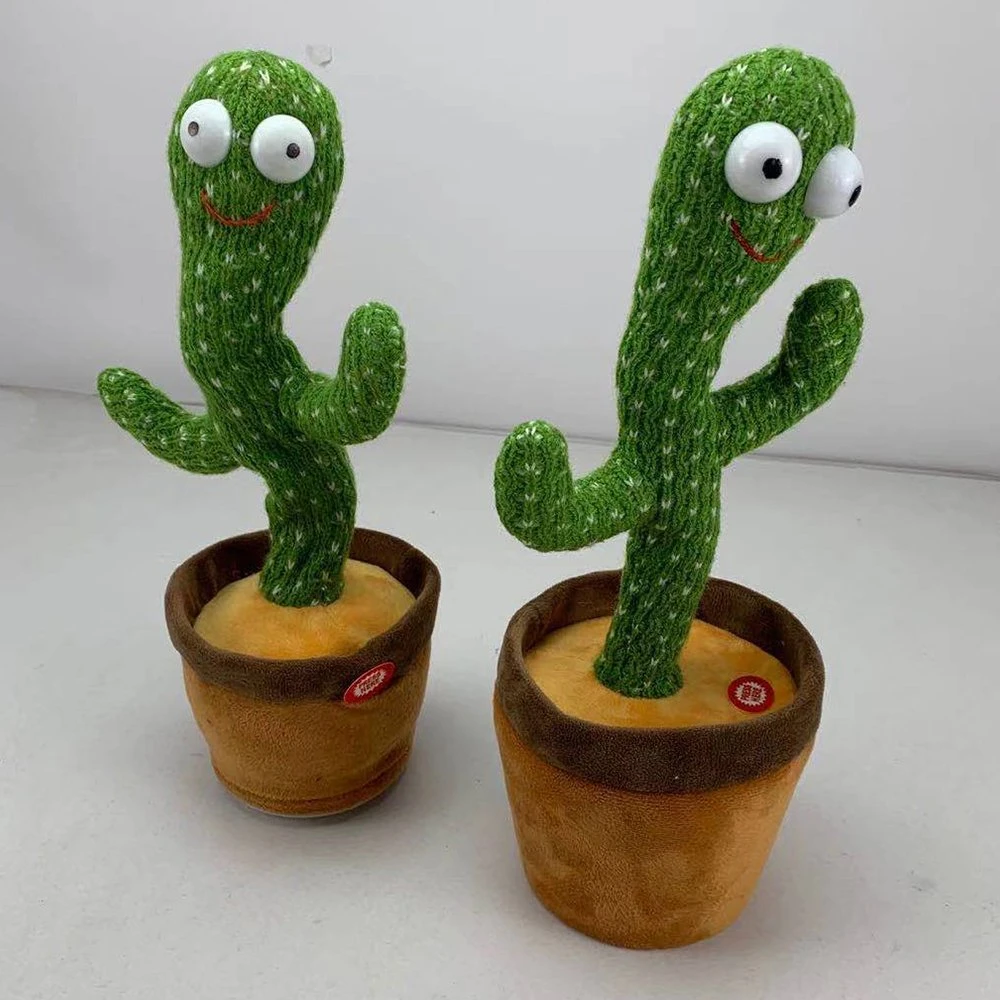 Dancing Cactus Toy Electronic Shake Dancing Toy with The Dong Plush Cute Dancing Cactus Early Childhood Education Toy