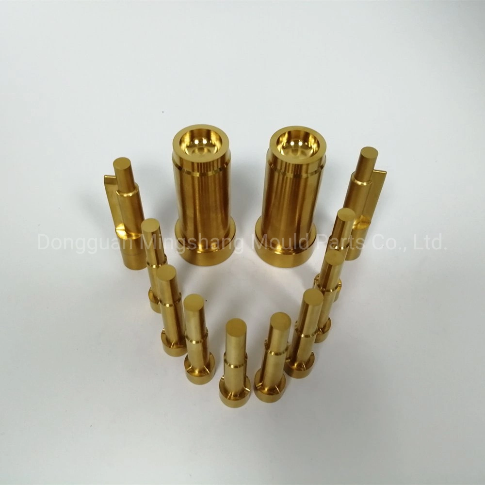 Precision Lathing Hardeness Brass Mold Core Insert Parts with Electric Spark Discharge for Shower Gel Plastic Bottle Cap