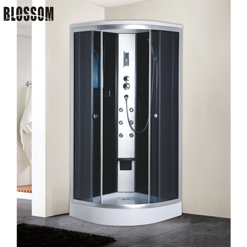 Price Bathroom Infrared Glass Shower Cabin with Massage Steam Function