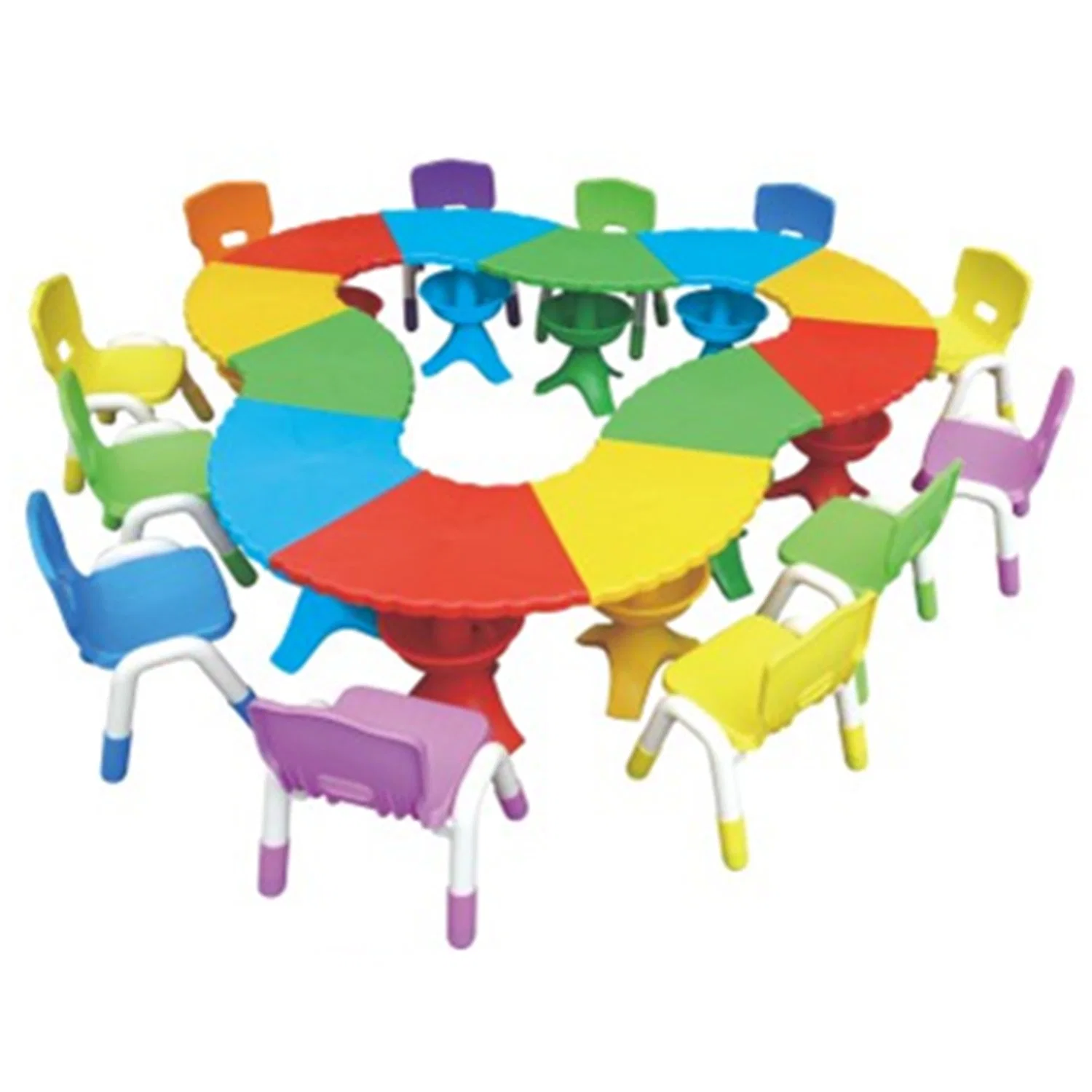 Kindergarten Children's Tables and Chairs Children's Plastic Building Table SL59