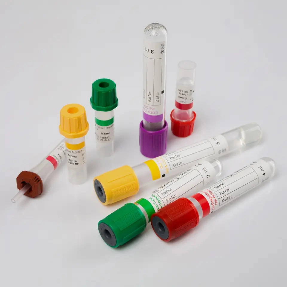China Supplier Vacuum Blood Collection Tube Blood Collection Vacuum Tube Pet Non-Vacuum Blood Collection Test Tube