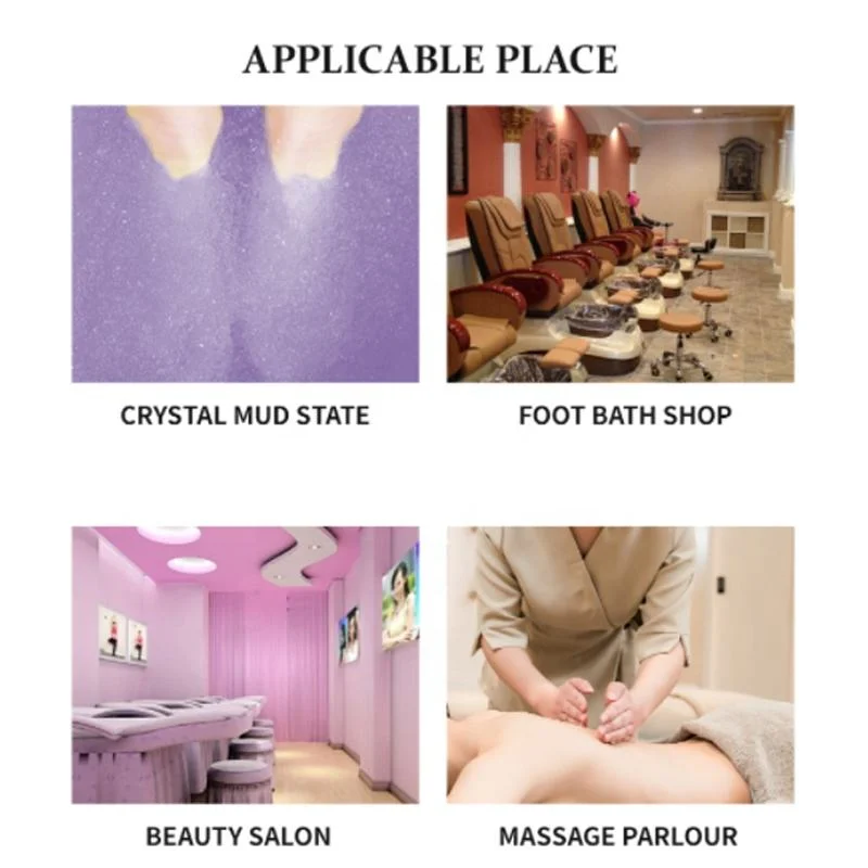 Beauté cosmétiques soins des pieds 4 en 1 Lavender Crystal foot Masque crème gommage Exfoliant pied Jelly Pedicure SPA Kit