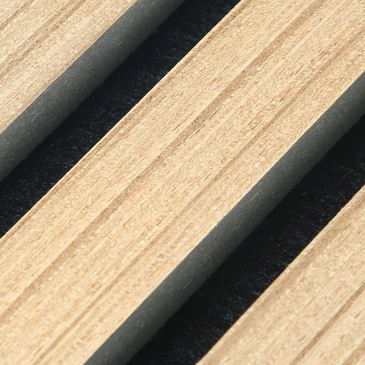 Acoustic MDF Slatted Veneer Panel Decorative Material for Wall and Ceiling