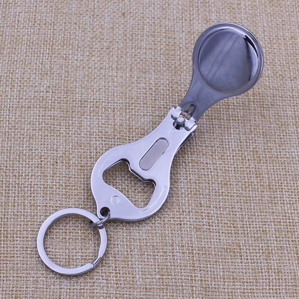 Promotional Gifts Custom Nail Clipper with Bottle Opener Keychain