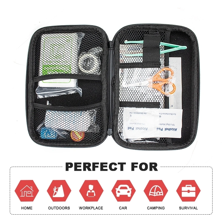 Waterproof Outdoor Emergency Medical Kit Set Bag with Supplies Hard EVA First Aid Case