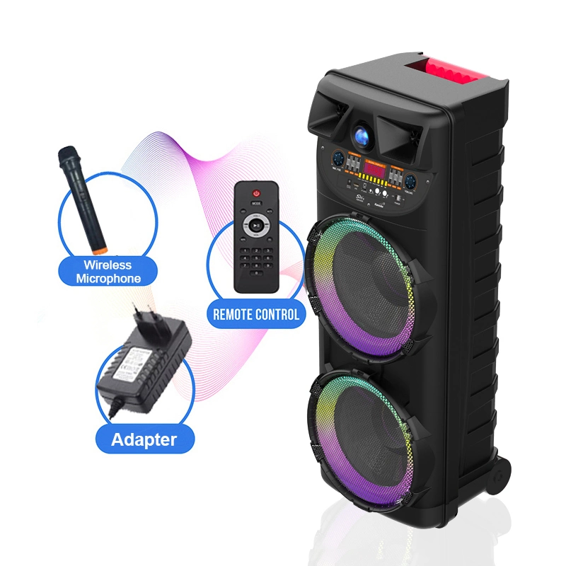 Dualer 10 Zoll Zqs10205 Karaoke Wireless Party Bluetooth-Lautsprecher Für Den Außenbereich