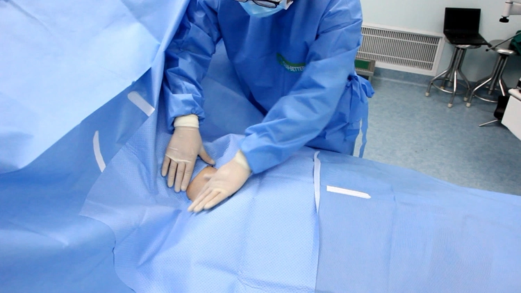 Disposable Surgical Drape SMS Thyroid Surgical Drape Pack for Surgery