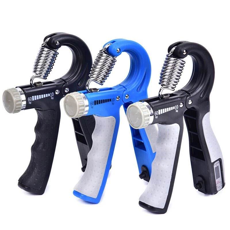 Adjustable Power Exercise Gripper Strengthener Hand Grip with Counter