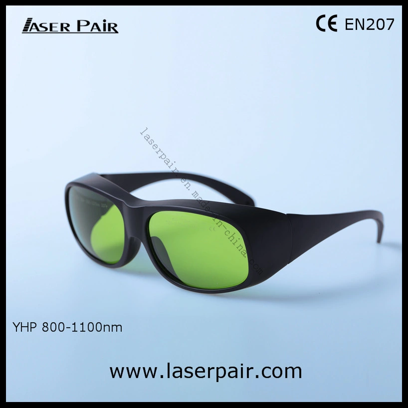 High Transmittance 60% of Laser Safety Goggles for 808nm 980nm 1064nm Dental Laser & Diodes Laser ND: YAG Lasers (YHP 800-1100nm) with Black Frame 33