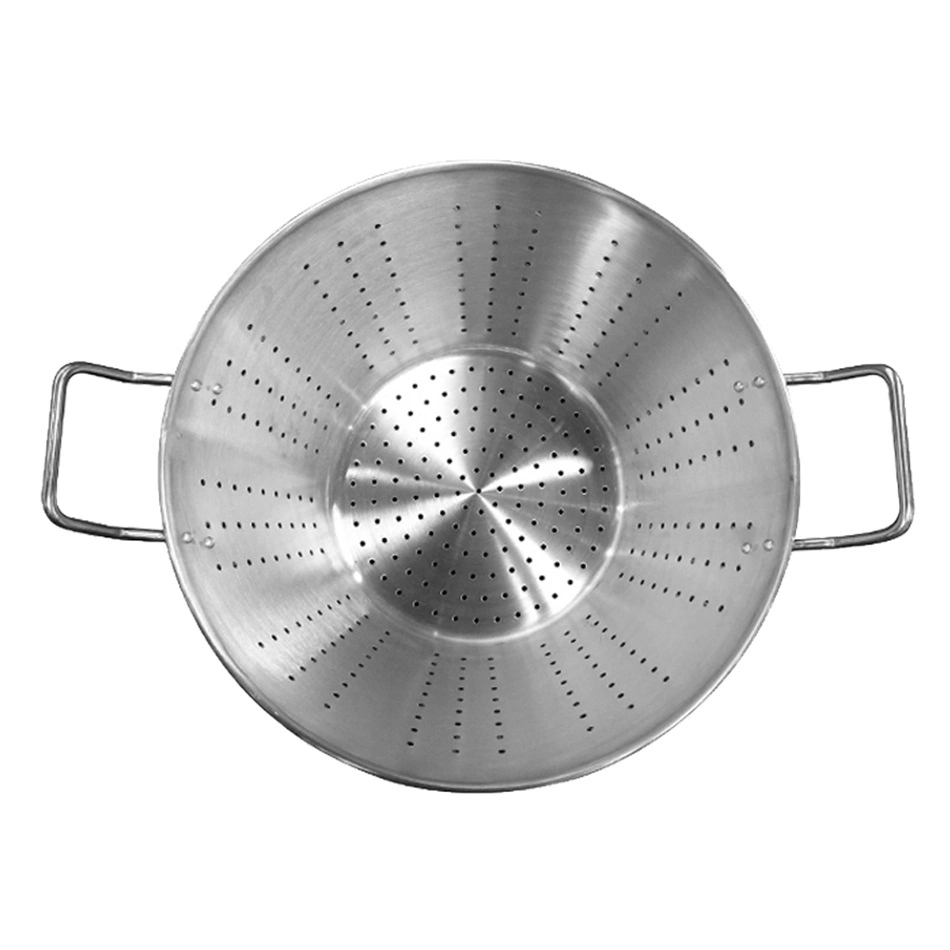 Commercial Fruit Vegetable Heavy Duty Colander Stainless Steel Strainer with Handle