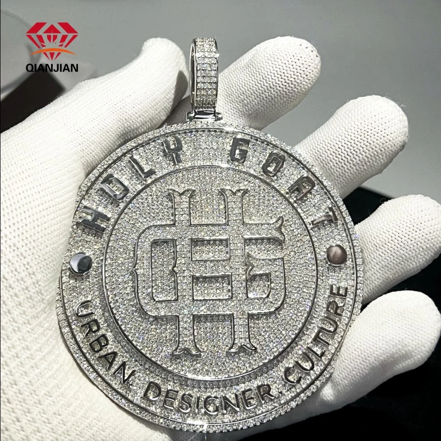 Iced out Vvs Moissanite 925 Silver Fashion Jewelry Pendants