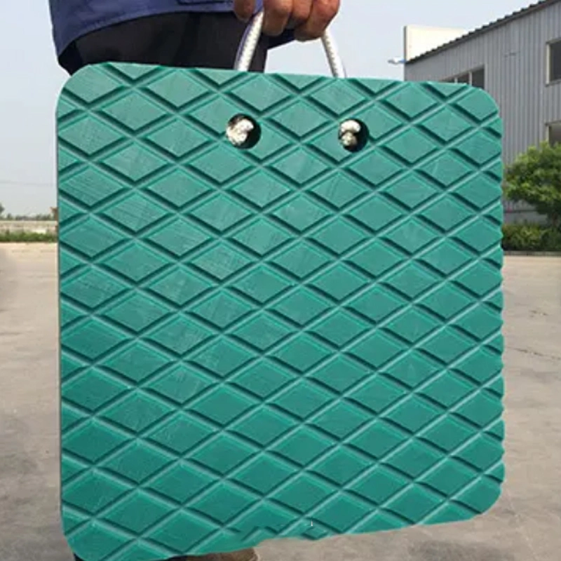 UHMWPE / HDPE Polyethylen Outrigger Pad Cribbing Blöcke für Kran