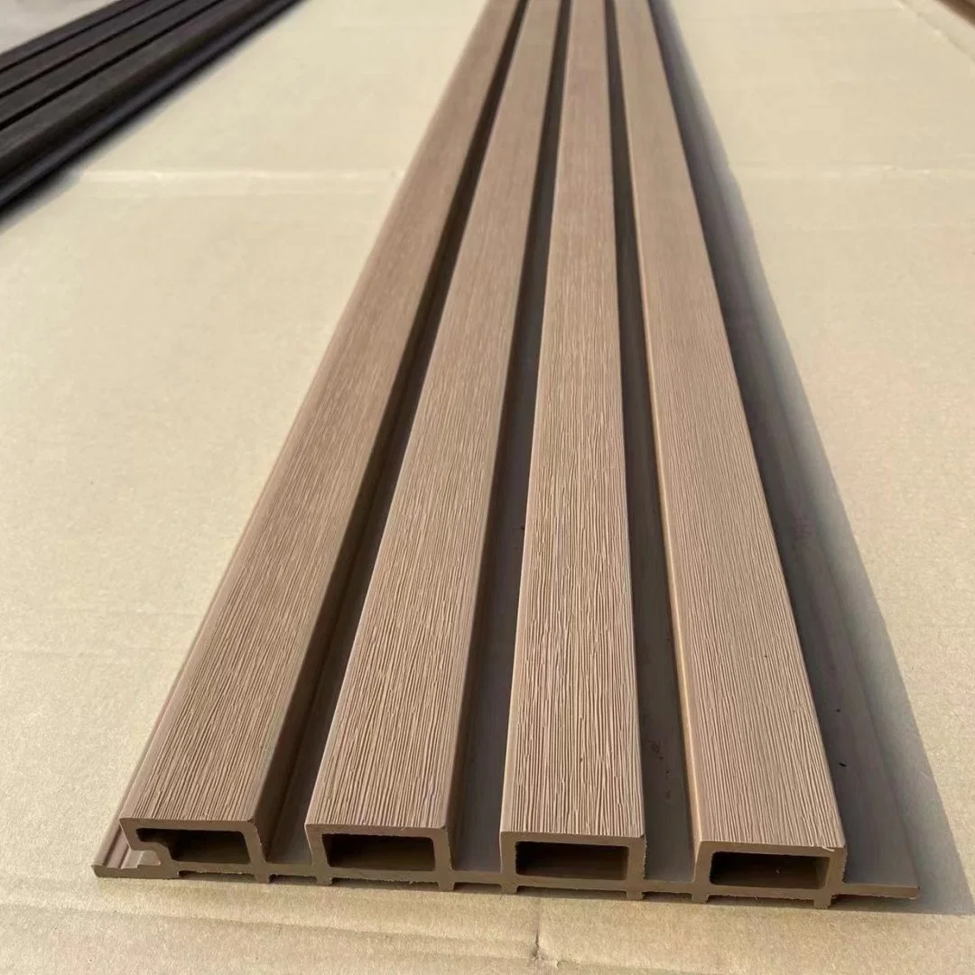 PE Wood Plastic Great Wall Board Co-Extrusion Outdoor Plastic Wood Anti-Corrosion Waterproof Exterior Wall Environmental Protection Indoor and Outdoor Backgroun