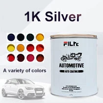 Good Weatherability Acrylic Car Paint Highly Metallic Auto Paint Autocoat HS 1K Fine White Silver Am203