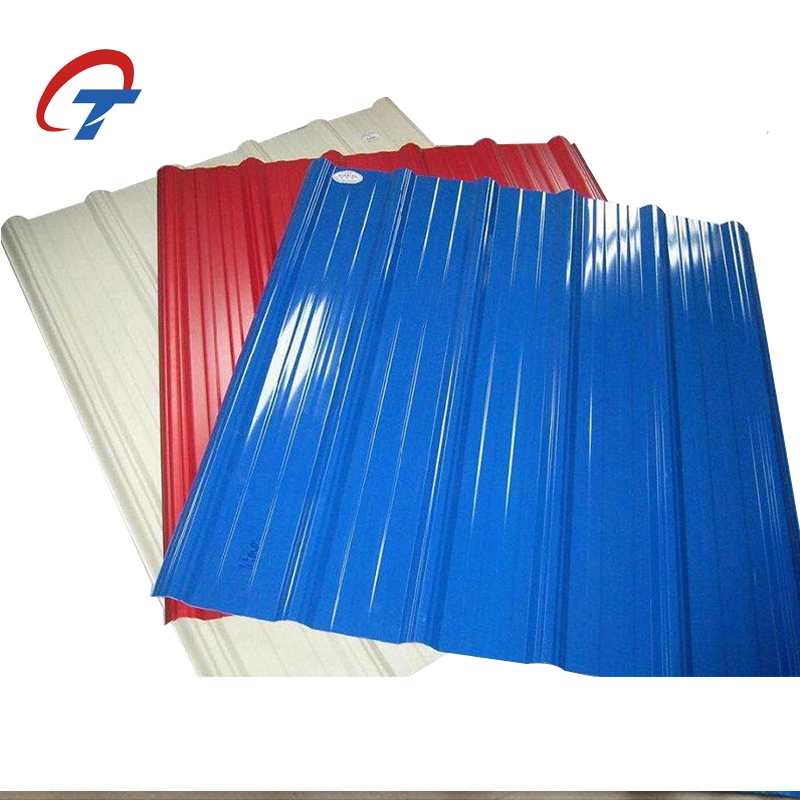 Zinc 60g -275g 0.45mm PPGI Corrugated Metal Roofing Sheet Gi Iron Plate Price for Roofing Materials