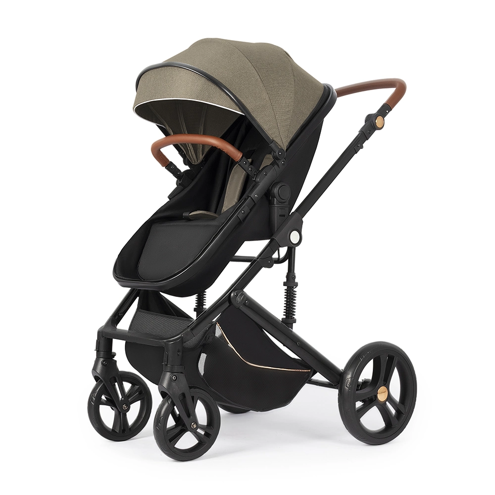 3 in 1 Baby Kinderwagen mit Stoßdämpfer Luxus hoch Landschaft Baby Walkers &amp; Träger