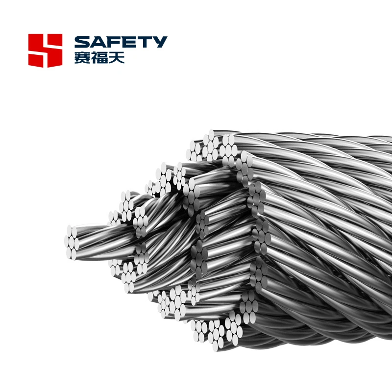 5/16" Inch 35*7 35X7 Main Hoist Rotation Resistant Steel Wire Rope Anti-Twisting Cable Cord Specifications 1960 N/mm2 35W*7 35wx7 BS En 12385 DIN 3055