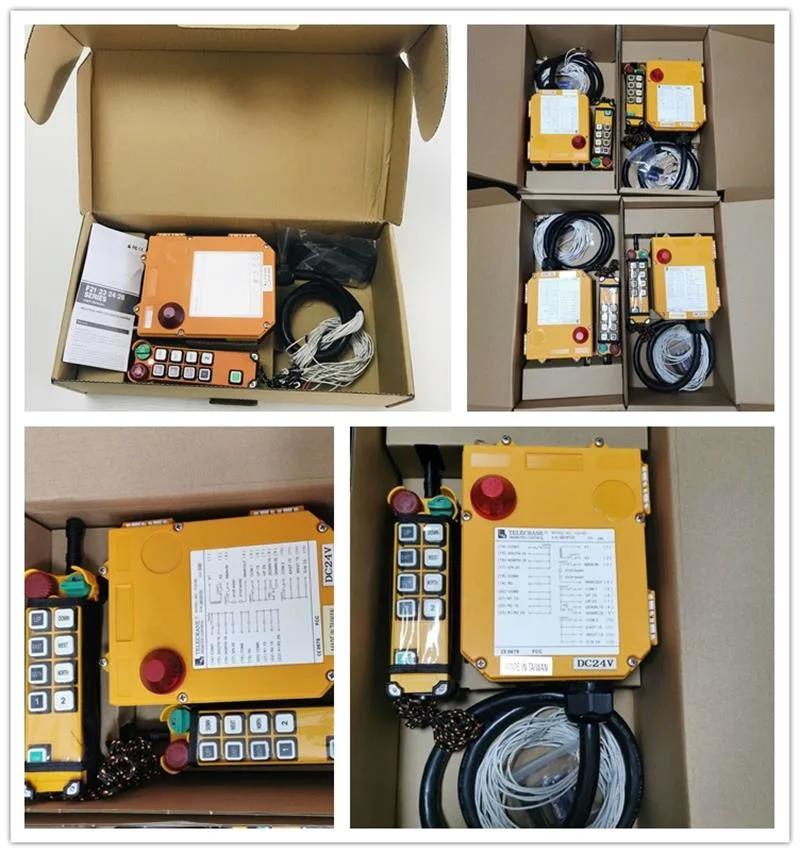 Commande à distance radio de levage électrique F24-8d de qualité fiable pour Grue