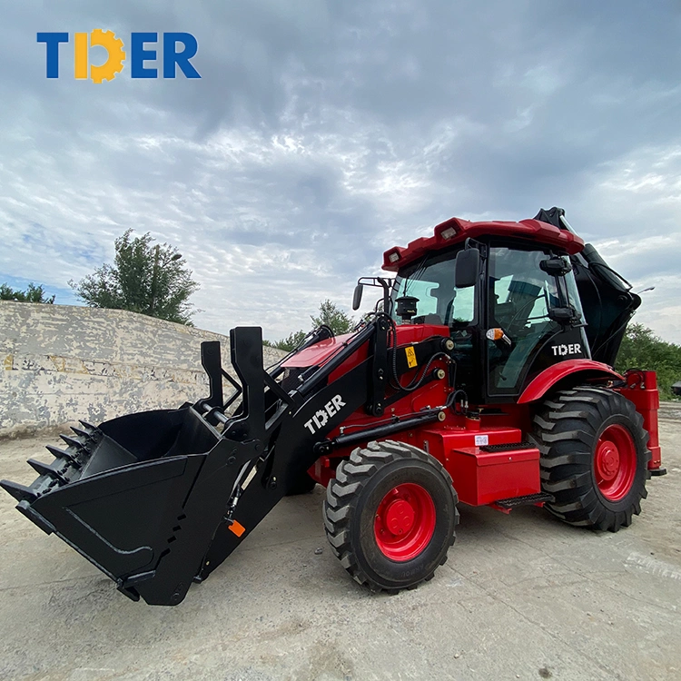 Internal Combustion Drive CE Approved Tder 1ton Mini Tractor Backhoe Loader