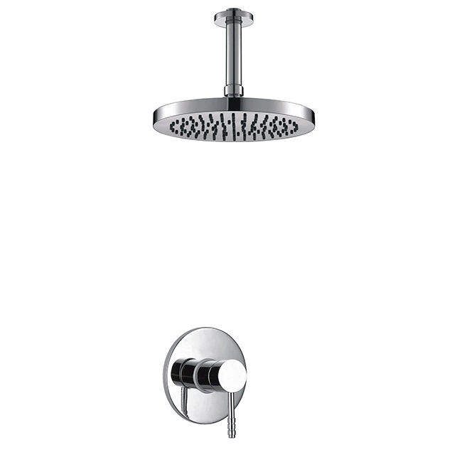 Bathroom Brass Shower Faucet Fixture Concealed Install Bath Shower Mixer Faucet
