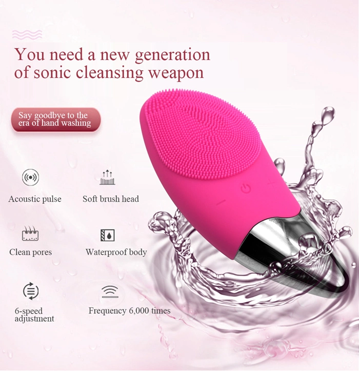 10% off Multi-Functional Beauty Equipment Silicone Face Brush Electric Facial Massager Brush