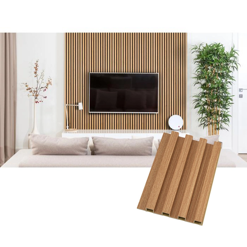China Supplier Factory Price WPC Waterproof Wood Grain Wall Panel for Interior Wall Decoration