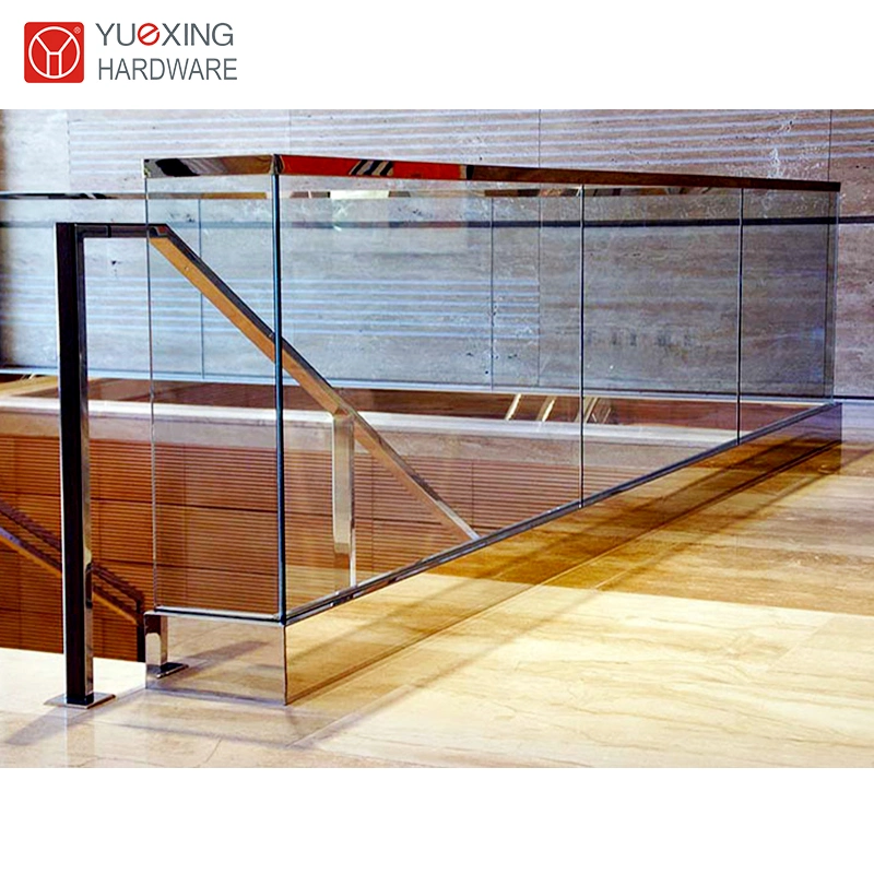 Durable Aluminum Base Glass Railing with Modern Design for Sturdy Support and Easy Installation, Ideal for Engineering Projects