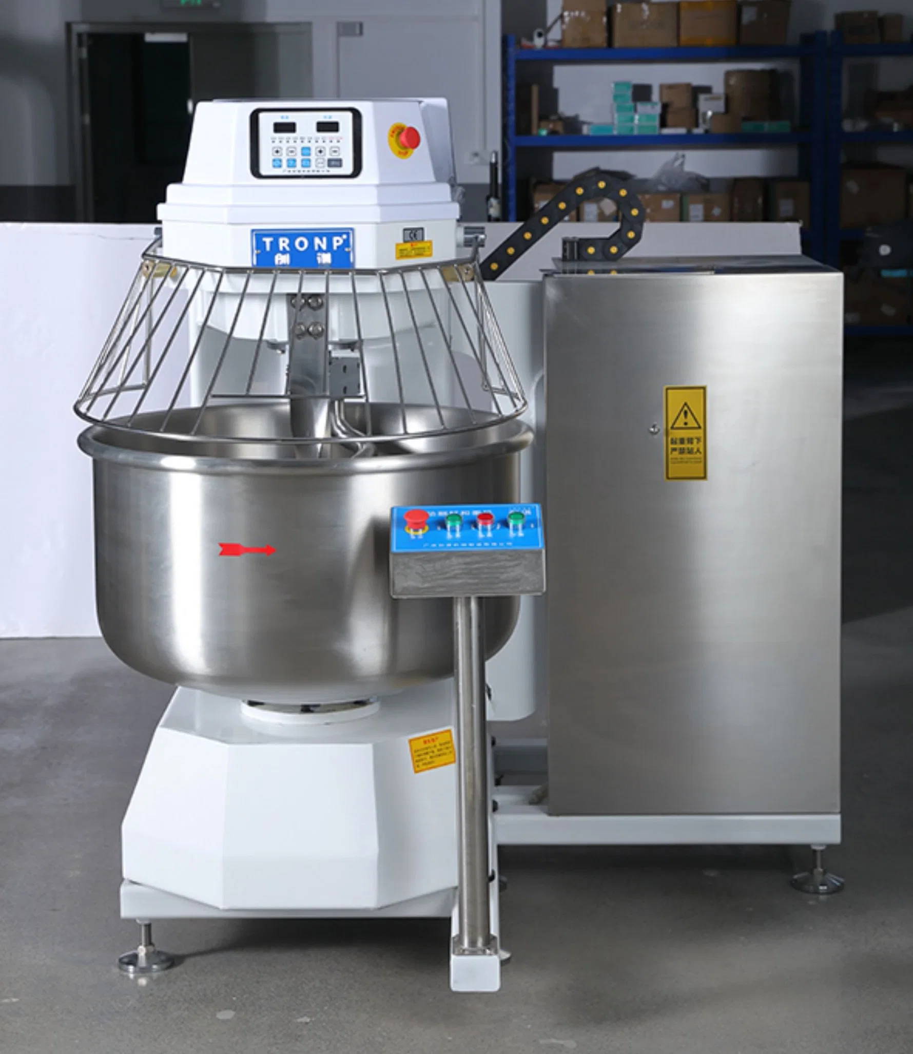 Commercial Large-Capacity Double Speed Kneading Mixer Durable Dough Spiral Mixer Kitchen Equipment