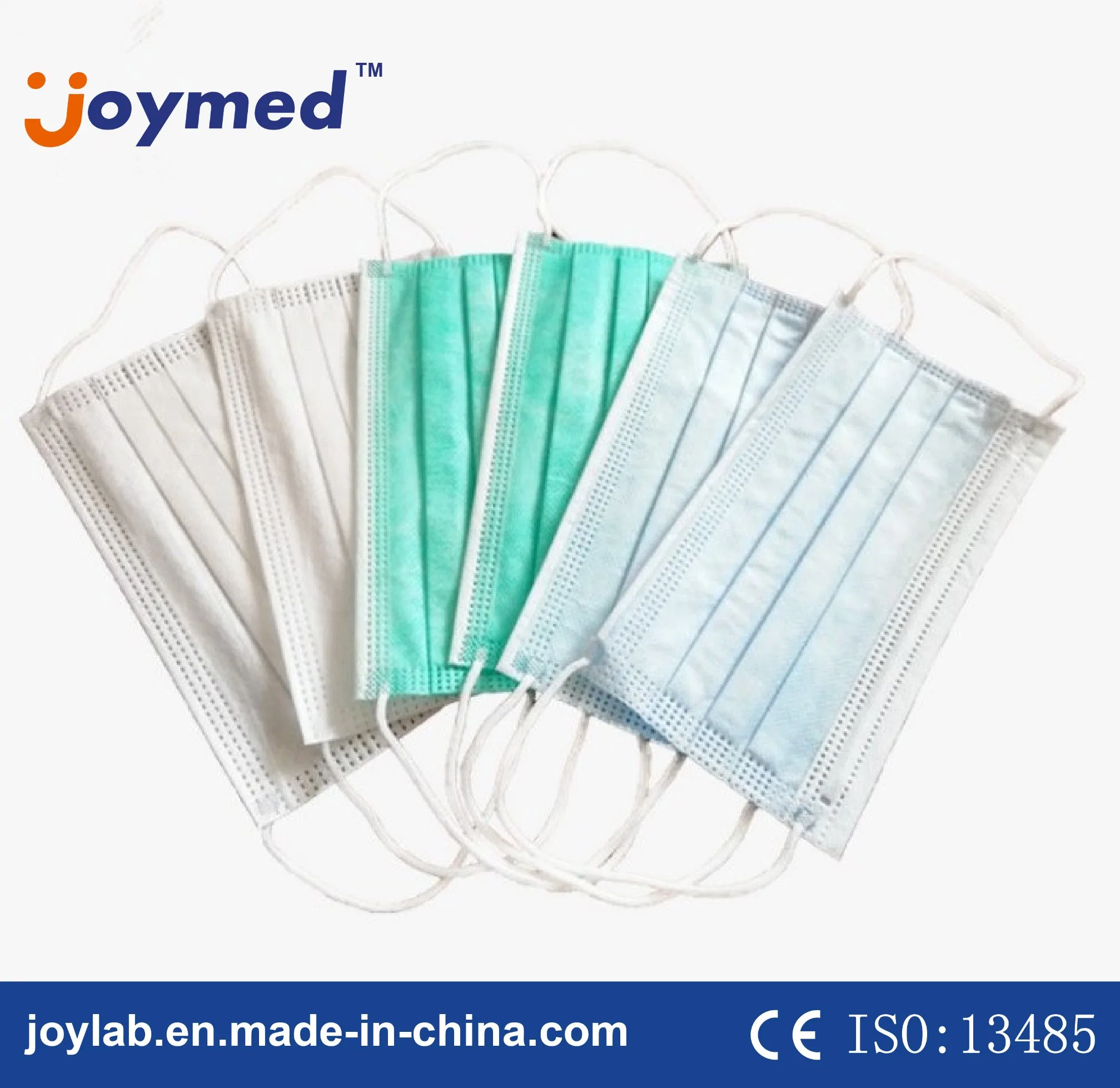 Одноразовые 3ply Non-Woven хирургическое медицинское пыли маску для лица