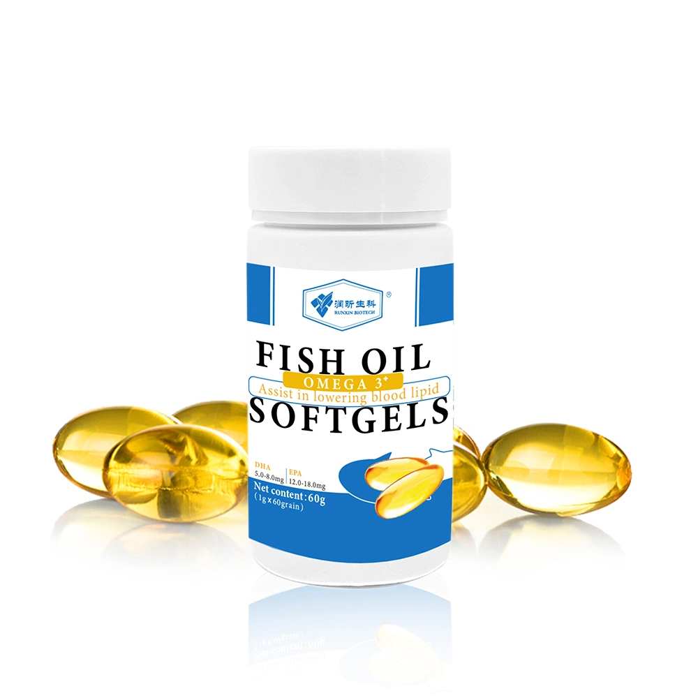 Distributor Wholesale/Supplier Price Bulk Dietary Supplement GMP Halal DHA EPA Omega-3 Fish Oil Softgel Capsules