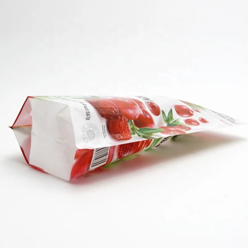 Custom Logo Plastic Frozen Strawberry Raspberry Cherry Resealable Zipper Bag Package Frozen Fruit Packaging Bag