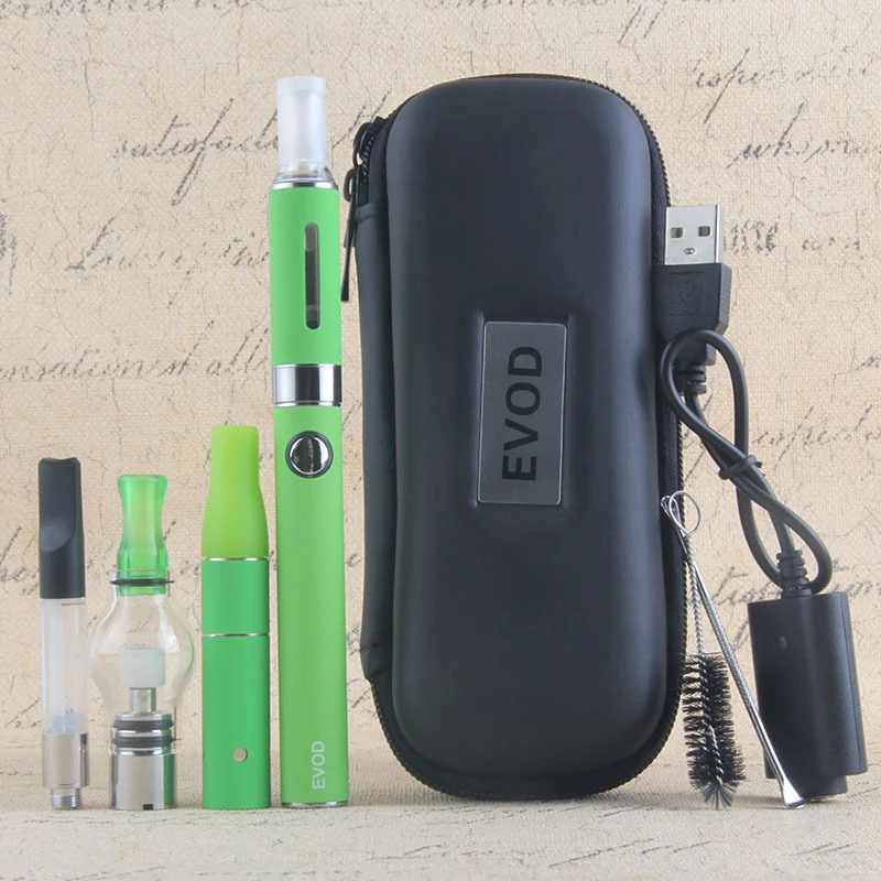 900mAh Battery Portable Dry Herb Vaporizer Oil Wax Evod 4 in 1 Kit