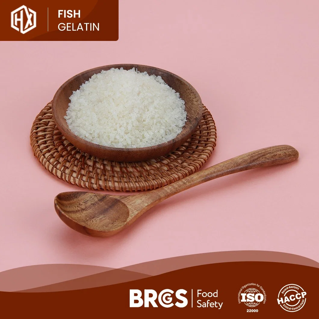 Haoxiang pescado comestible de alta calidad piel Gelatina China alimento bacalao Pescado piel Gelatina Fabricantes a granel Alta pureza Anti-fatiga Pharma Cod Piel de pescado Gelatina