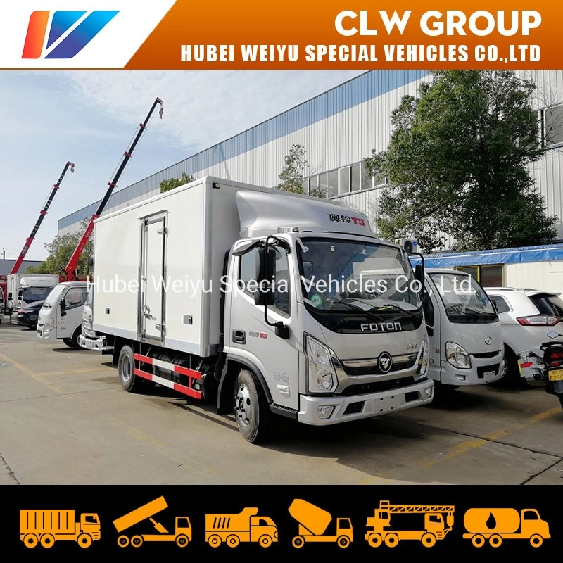 China Hot Sale Foton 4tons Light Commercial Transport Delivery Van Cargo Truck