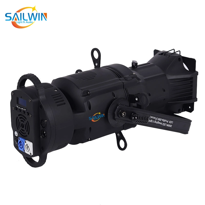 200W LED Profile Leko Ellipsoidal Projector Stage Light for Studio Theater Spot Beam Lighting