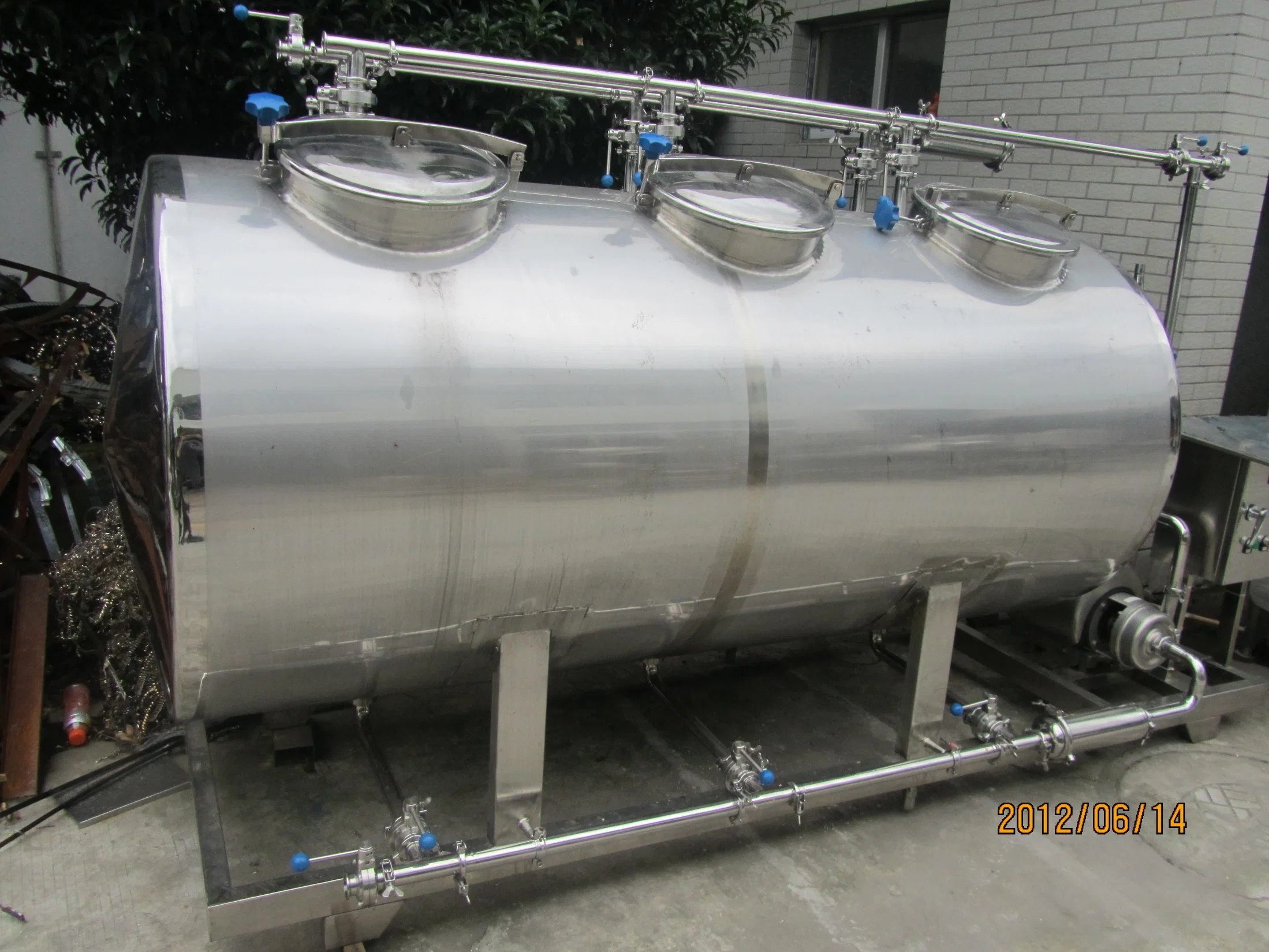 Semi Automatic Stainless Steel 1000L/H CIP Washer Equipment Used for Dairy Plant