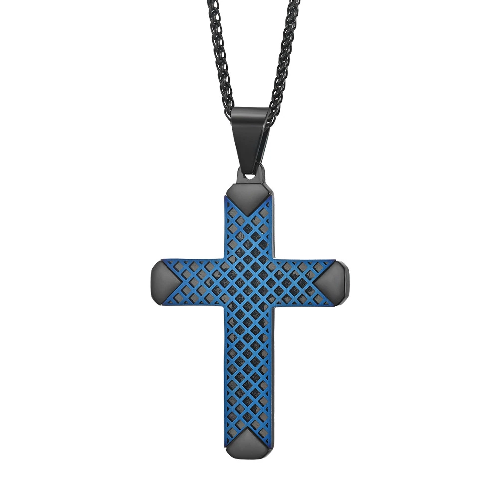 La mode pour hommes en acier inoxydable pendentif Croix pendentif Bijoux religieux