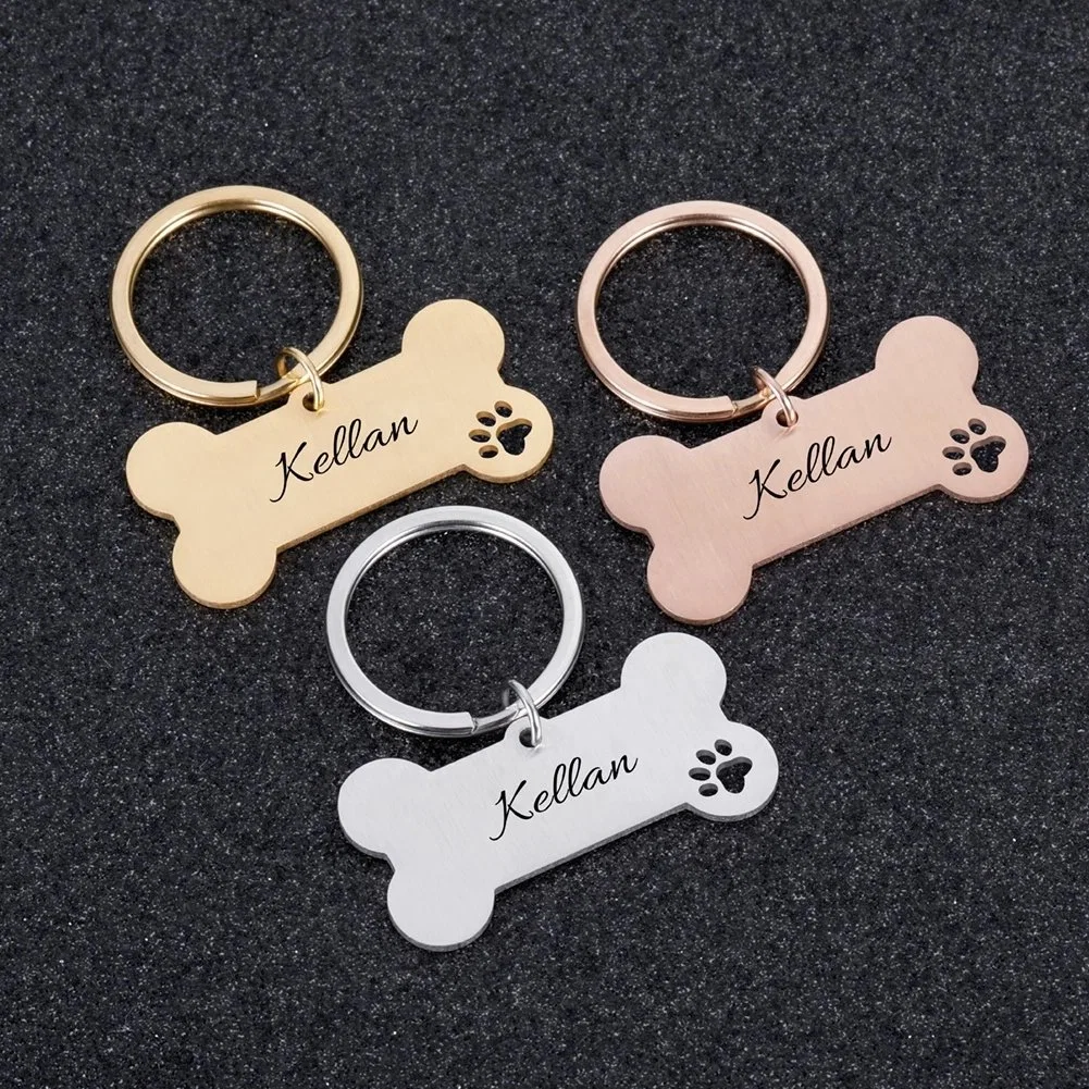 Grabado de suministro de Fabricación de accesorios Perros Gatos epoxi personalizada con la sublimación de NFC en blanco de metal personalizados láser Xvidos Inglaterra nombre (identificador) Etiqueta Pet