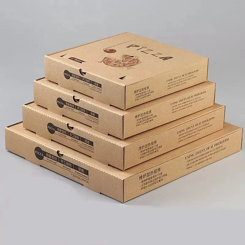 Caixas de Pizza barata por grosso Tirar Pizza Embalagem Caixa de impressão personalizado