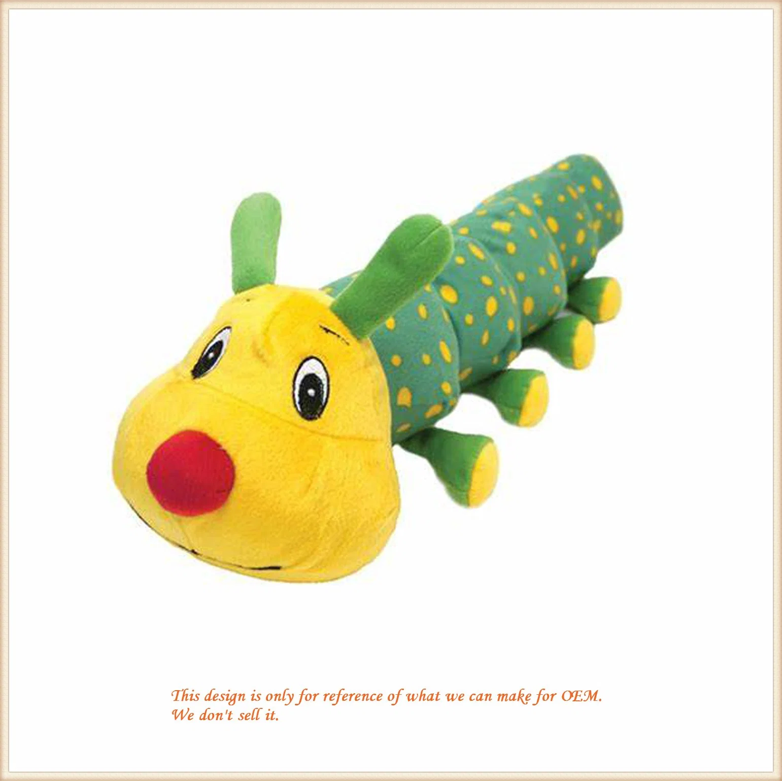 Caterpillar Plush Pet Toy Soft Animal Toys for Home Decoration