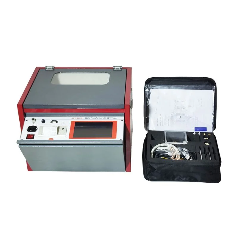 IEC60156 Transformer Oil Tester Automatic 80kv Bdv Oil Dielectric Strength Tester