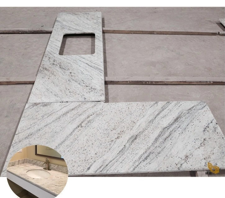 Natural River White Granite Vanity for Bathroom/Hotel/Commercial/Hospital/Countertops/Kitchen