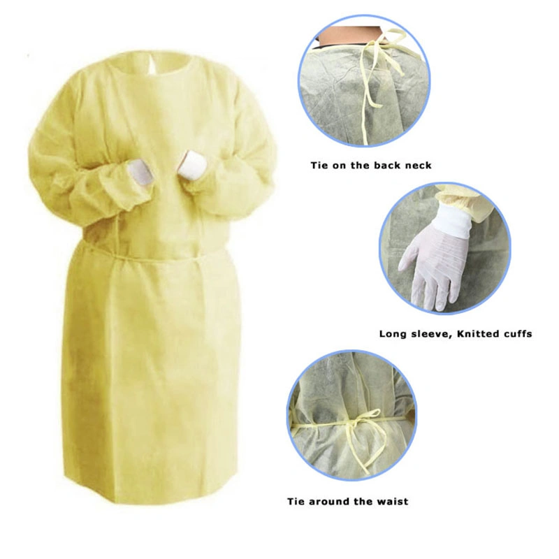 Medical Hospital PPE-Isolation-Face Disposable Protective Surgical Gowns Isolation Gown